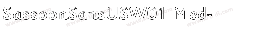 SassoonSansUSW01 Med字体转换